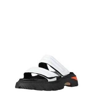 Miista White and Black Sandals
